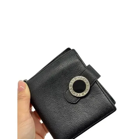 KT033: Bvlgari Black Leather Bi-Fold Wallet*COA - Picture 3 of 10